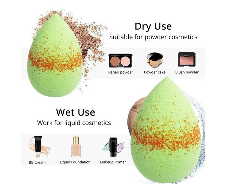 3 Pcs Makeup Sponge Set, Foundation Blending Beauty Sponge,Beauty egg with sp Carousel 2