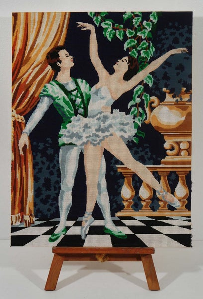 LOVELY BALLET DANCER EMBROIDERY Carousel 1