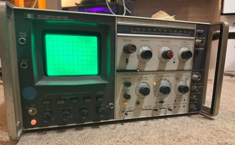 HP 141T 8553B 8552B Spectrum Analyzer 1kHz to 110 MHz Carousel 1