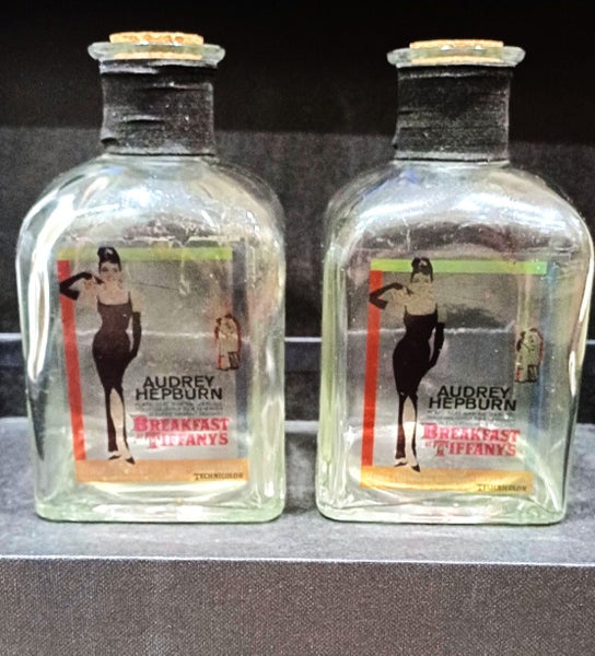 Rare early 1960s Breakfast At Tiffany's Pair of Decanters Carousel 1