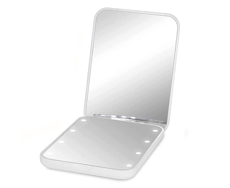 Pocket mirror, magnifying LED compact travel makeup mirror for purse, portabl Carousel 1