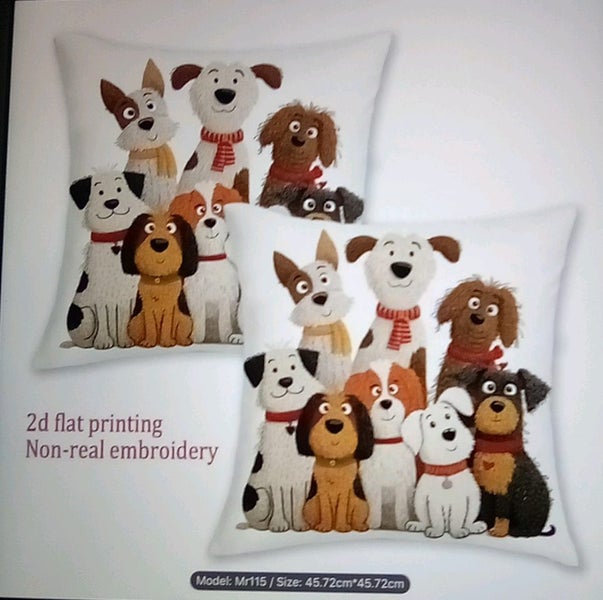 THE CATTAGE/DOGGO- Fun, Cute Cartoon Dog Cushion Covers Add Whimsey To Any Room Carousel 1