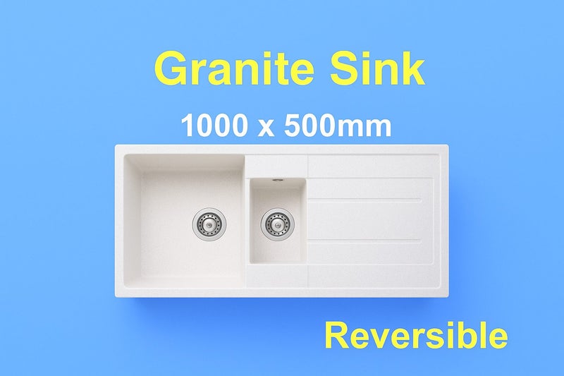 $89 only Display model for sale - High Quality Granite Double Bowl SINK Carousel 1