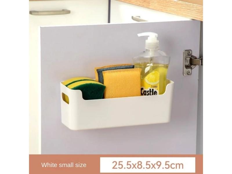 Non Perforated Cling Film Rack Inside Cabinet Wall Shelf Shelves Spice Rack Carousel 1