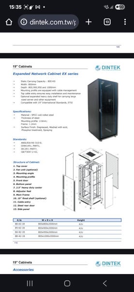 $1 DINTEK 19" data cabinet big size commercial Carousel 1