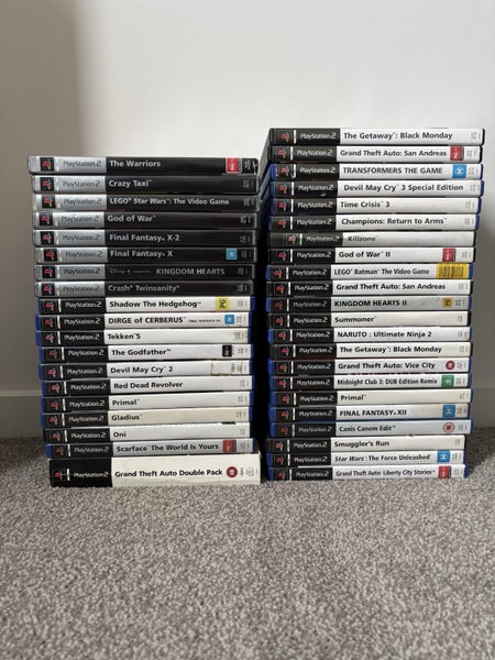 *$1 RESERVE* 40 PS2/ PLAYSTATION 2 GAME BUNDLE (SOME RARES!) Carousel 1