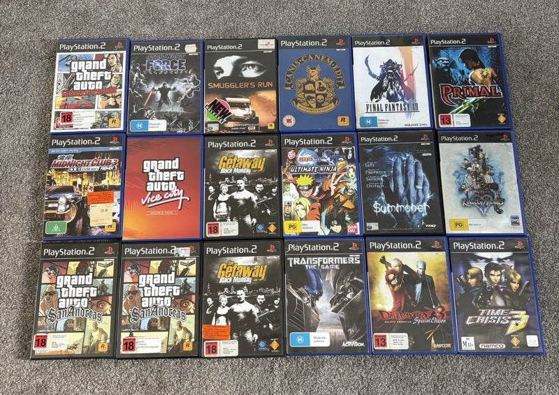 *$1 RESERVE* 40 PS2/ PLAYSTATION 2 GAME BUNDLE (SOME RARES!) Carousel 2