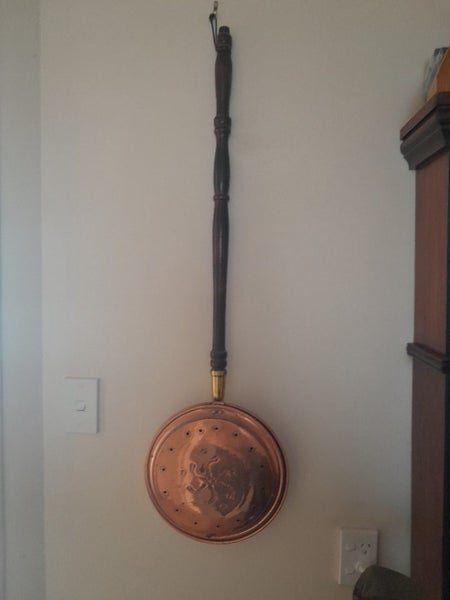 Wow!! Antique copper bedpan!! Carousel 1