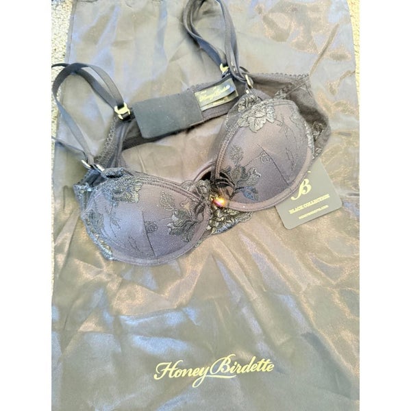 HONEY BIRDETTE 32B Black Whitney Push Up Bra - Brand New - Flattering Lift an... Carousel 1