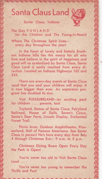 1972 Christmas Seals Cover from Santa claus IND. + insert+ Cinderellas Carousel 3