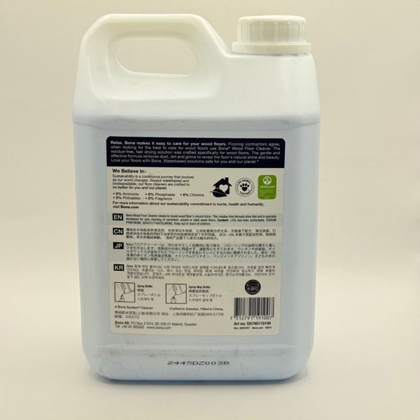 Bona Wood Floor Cleaner Liquid for Varnished or Hard-Waxed Wood Floors 2.5 Li... Carousel 2