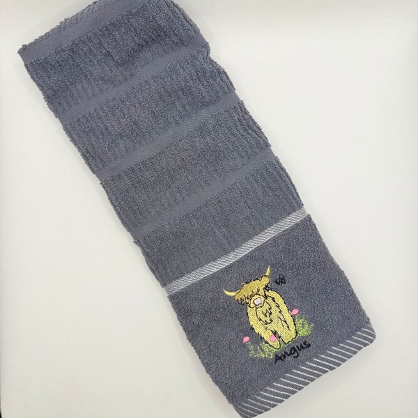 Angus the Highland Cow Hand Towel Carousel 1