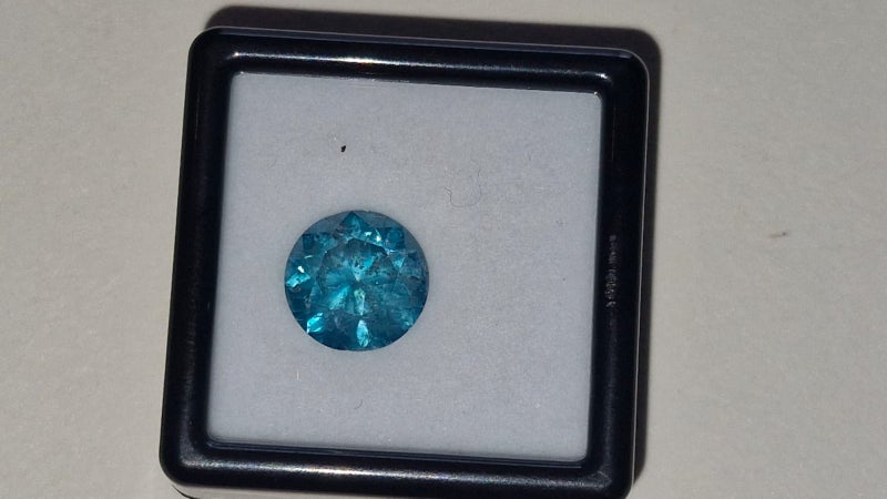 $1 RES * Valuation $36,379.00 * 3.09ct Round Large BLUE Diamond Loose IGL CERT Carousel 2
