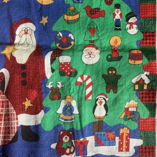 Christmas fabric panel Carousel 1