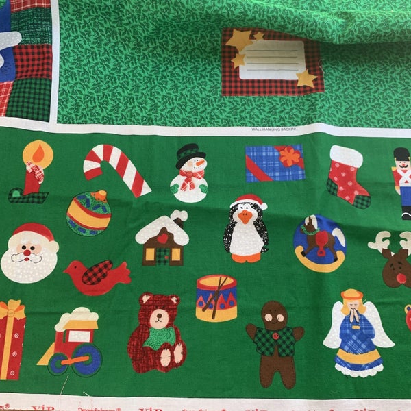 Christmas fabric panel Carousel 2