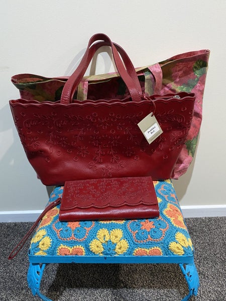 Briarwood Pebbles Red Leather Handbag & Wallet Set – BNWT + Duster Bag63617152669186111