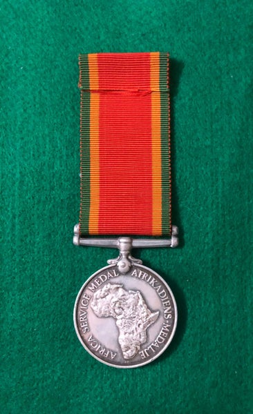 Named AFRICAN SERVICE MEDAL with service record Carousel 1