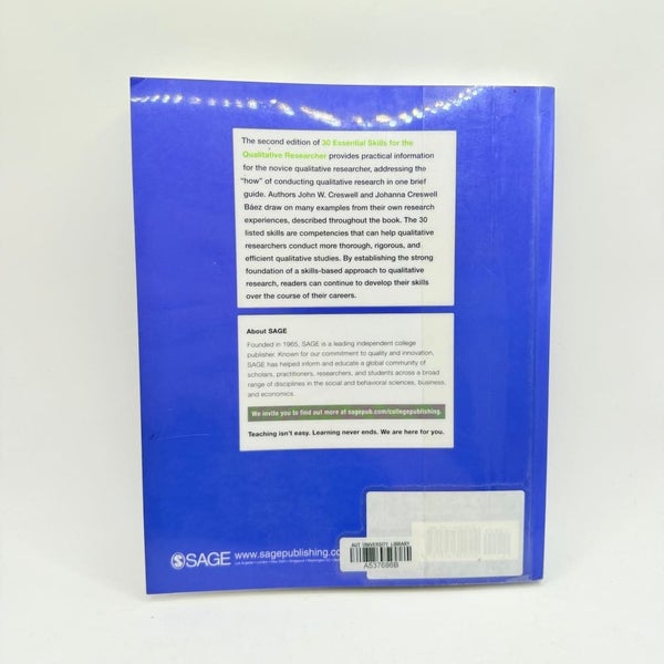 30 Essential Skills for the Qualitative Researcher Carousel 2