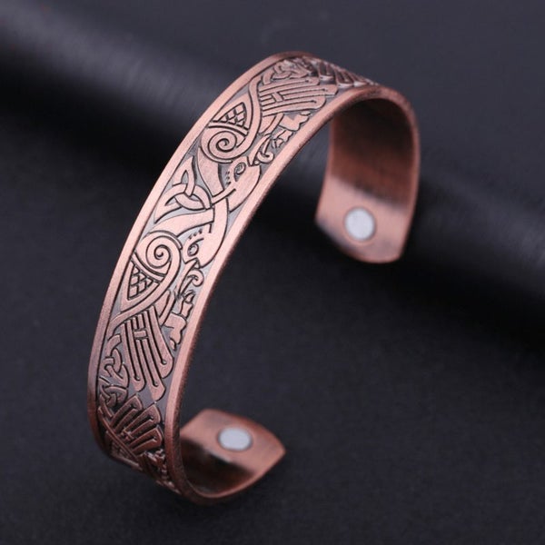 Copper Viking Cuff Bracelet Magnetic Healthcare Carousel 1