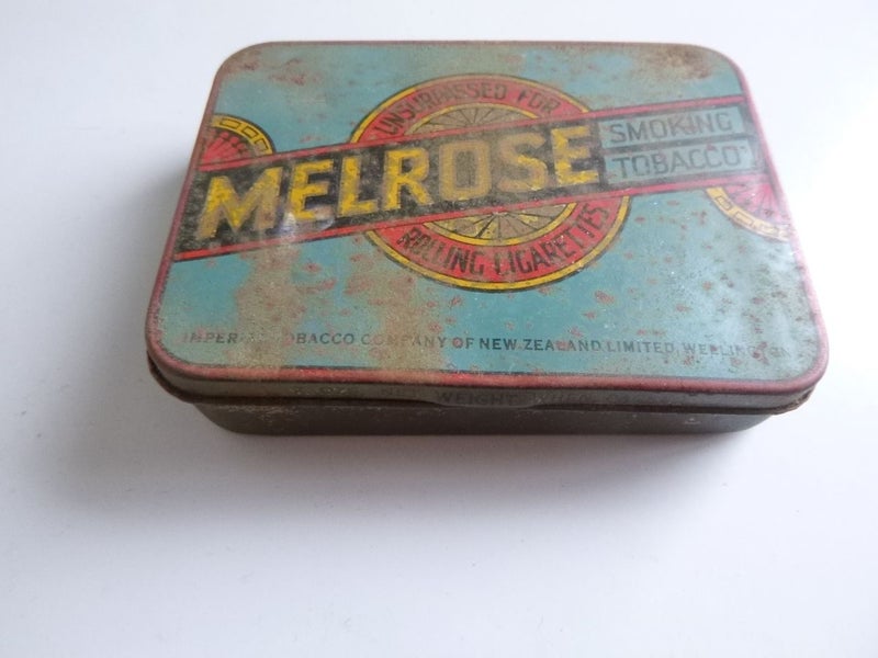 Melrose Smoking Tobacco NZ Empty Tin Carousel 1