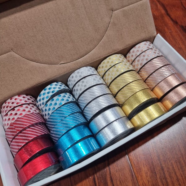 BULK! 30pc Foil Washi Tapes Carousel 1