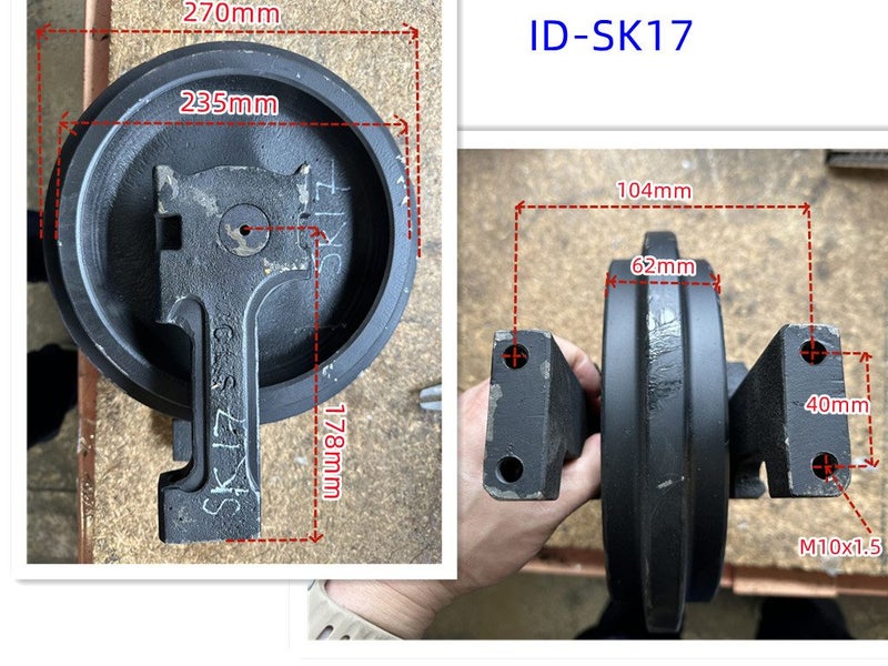 Digger Idler for Kobelco SK17 25 SK30 35 SK45 SK60 SK100 120 SK200 in Auckland Carousel 9