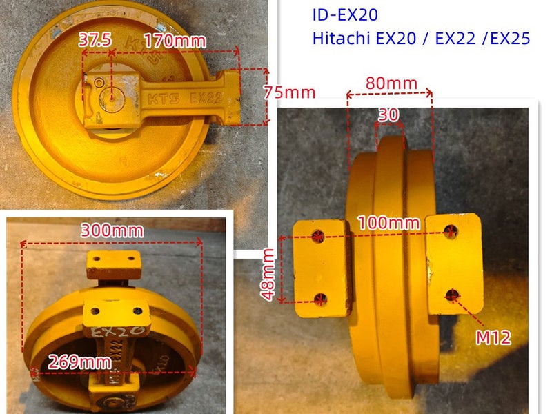 Digger Idler for EX20 22 25 30 35 40 55 60-2/3 70-3 EX100-1/2/3/5 EX200-2/3/6 Carousel 12