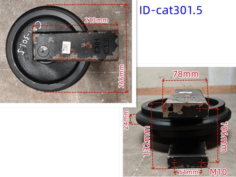 Idler for CAT301.5 302.5 303 304 306 307 70B 120B 120B 312B/C/D E320B/C/D E325 Carousel 11