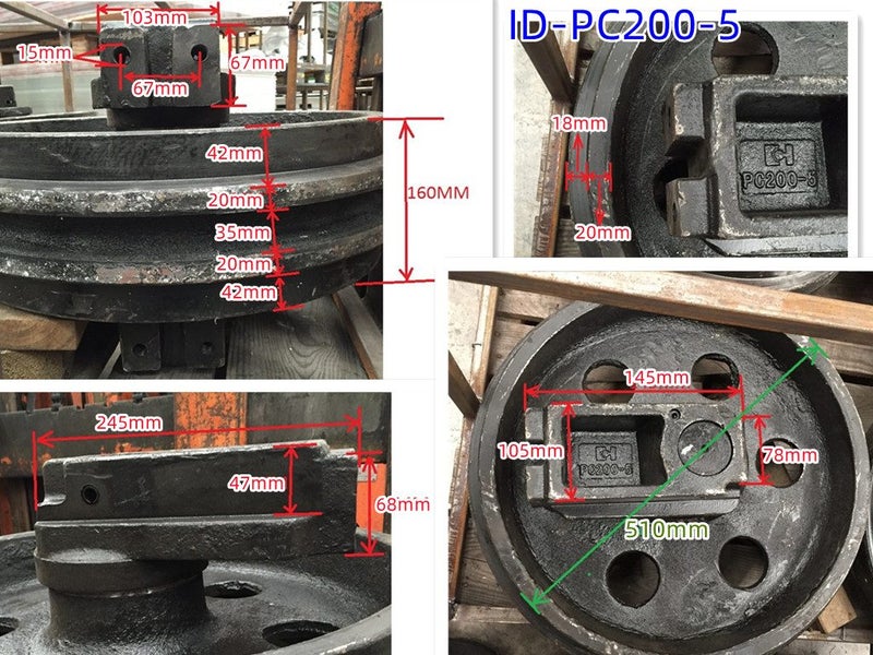 Idler for Komatsu PC20 30 30-7 40 40-7 45 50 55 PC60-5/6/7 75 PC100-5 PC200-5 Carousel 2