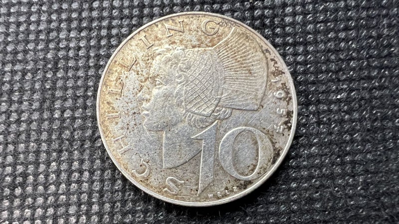 1957 Austria 10 Schilling Silver Coin - Lot E850 Carousel 1
