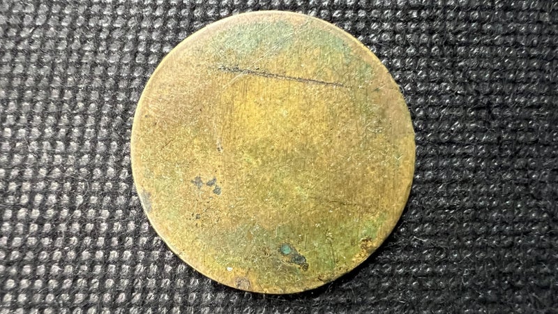 Antique Brass 6 Pence Trade / Gaming Token - Lot E851 Carousel 2