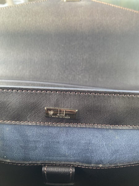 Dunhill Bag Briefcase Business Men Black Leather Italy63617765108610112