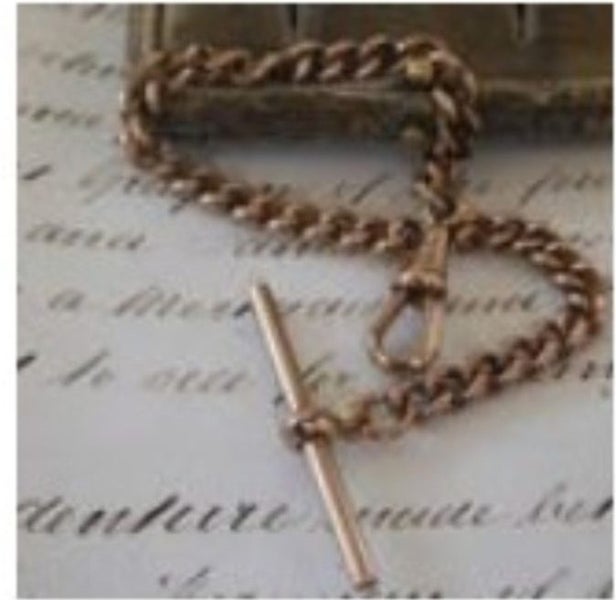Oh my golly gosh $1RES!!! 9CT ROSE GOLD ALBERT CHAIN BRACELET WITH PADLOCK63617162596738116