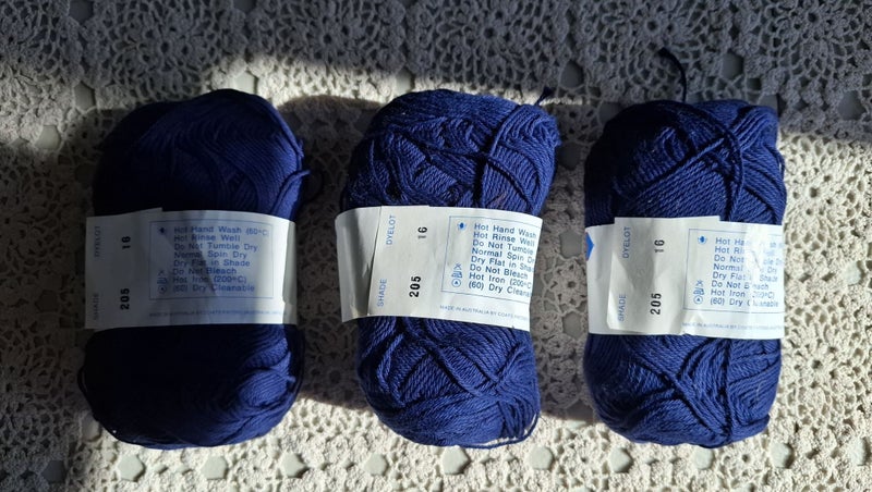 Patons Gem pure cotton yarn - blue - 150 grams Carousel 1