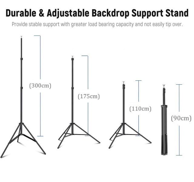 Photo Backdrop Stand, Photography Background Stand 3*3m Carousel 2