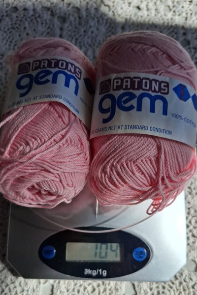 Patons Gem pure cotton yarn - pink - 100 grams Carousel 1