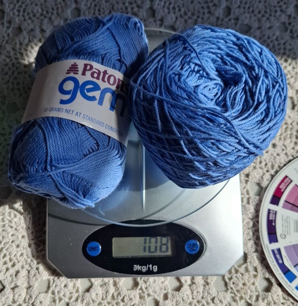 Patons Gem pure cotton yarn - light blue - 100 grams Carousel 1