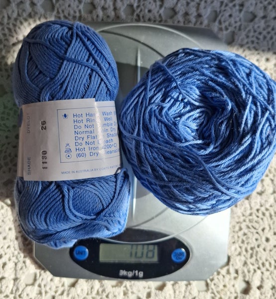 Patons Gem pure cotton yarn - light blue - 100 grams Carousel 2