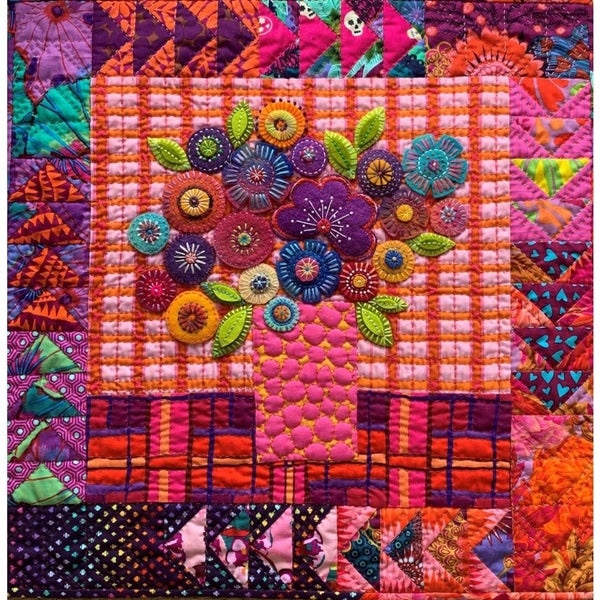 Wendy Williams Little Vase Mini Quilt Pattern Book - 21 Wool Carousel 1