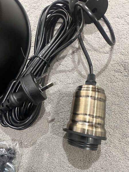 Plug in Pendant Light Industrial Pulley Pendant Lamp E27 Vintage Hanging Light Carousel 7