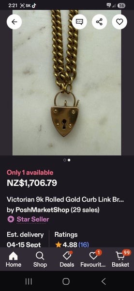 RARE *NIGHT&DAY* 9k Rose Rolled Gold Gate chain bracelet Quality at GREAT PRICE63617293974401114