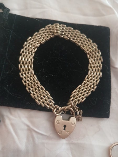 RARE *NIGHT&DAY* 9k Rose Rolled Gold Gate chain bracelet Quality at GREAT PRICE63617293974401113
