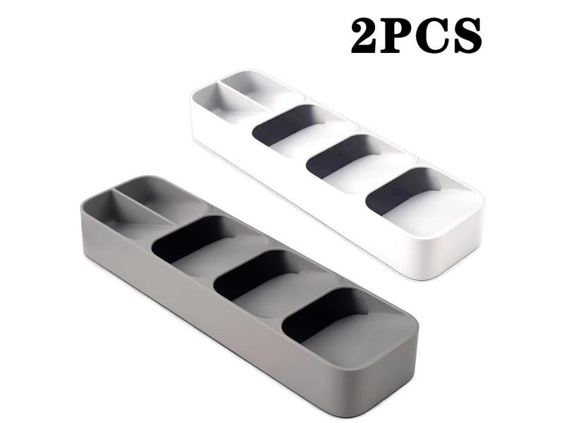 Multi-purpose Cutlery Storage Tray Cutlery Fork Spoon Compartmentalized Carousel 1