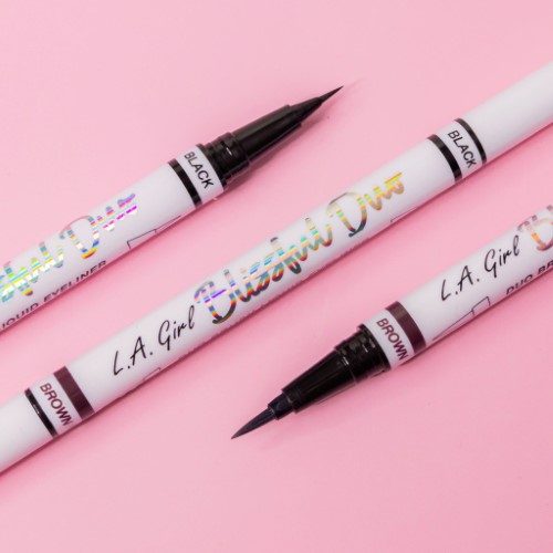 Liquid Eyeliner - L.A. Girl Blissful Duo Brush (Black/Brown) Carousel 5