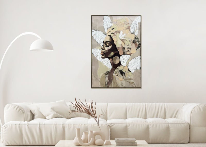 Gracious Living Hand Painted Framed Canvas Wall Art Carousel 2