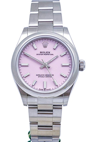 Rolex CANDY PINK Oyster Perpetual 31mm Steel Ladies Wristwatch R 277200 B&P 2022 Carousel 2