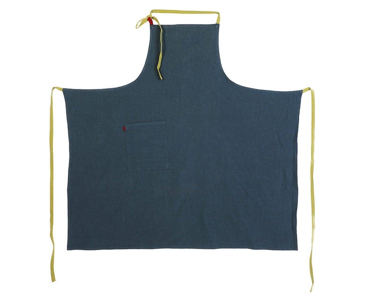 Linen and Cotton Large Size Apron Household Restaurant Cooking Chef Kitchen B Carousel 1