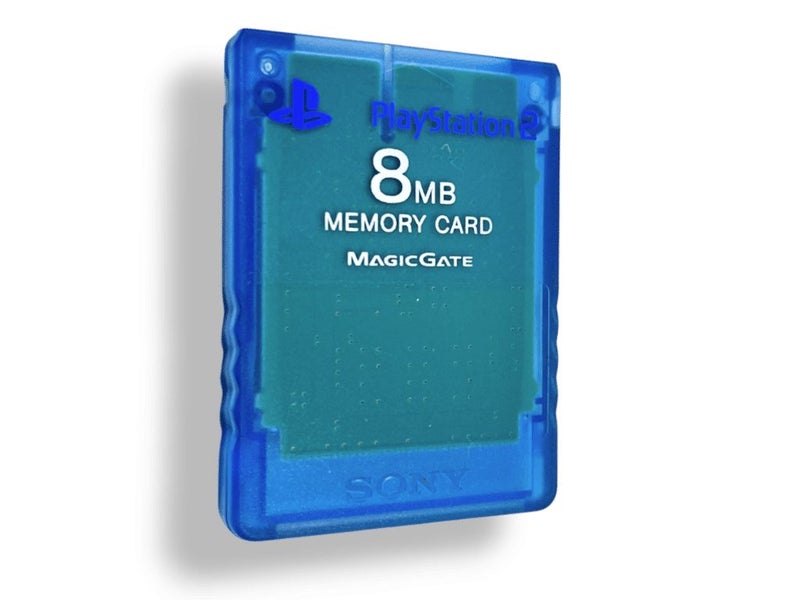 Genuine SONY PS2 Memory Card TRANSLUCENT BLUE Carousel 1