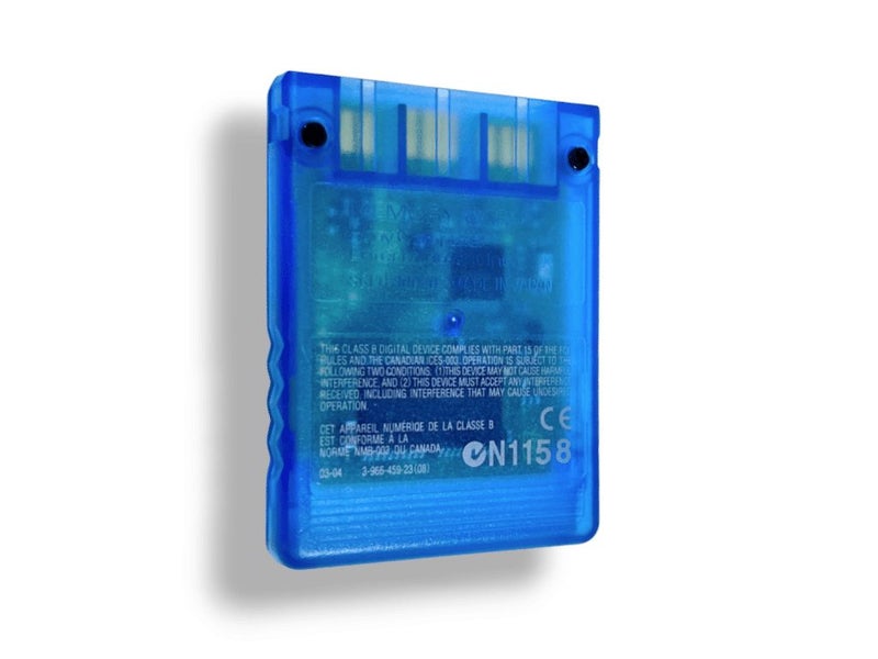 Genuine SONY PS2 Memory Card TRANSLUCENT BLUE Carousel 2