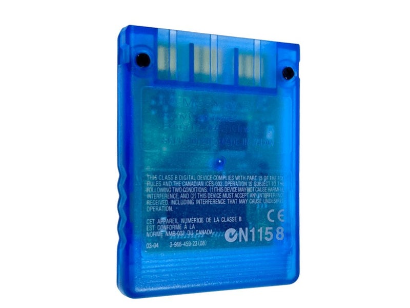 Genuine SONY PS2 Memory Card TRANSLUCENT BLUE Carousel 3